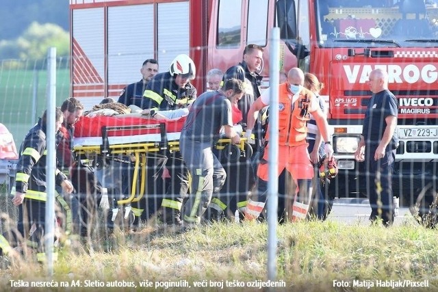 Do dramatycznego wypadku doszło na autostradzie A4 w rejonie chorwackiego Zagrzebia w sobotę, 6 sierpnia.