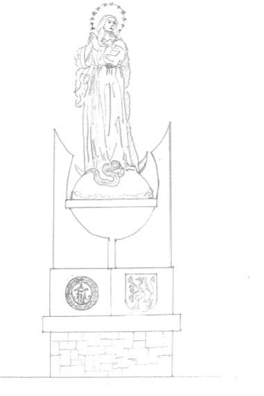 Gorlice. Mamy wstępne szkice pomnika MB Niepokalanej, który miałby być posadowiony na gorlickim Rynku