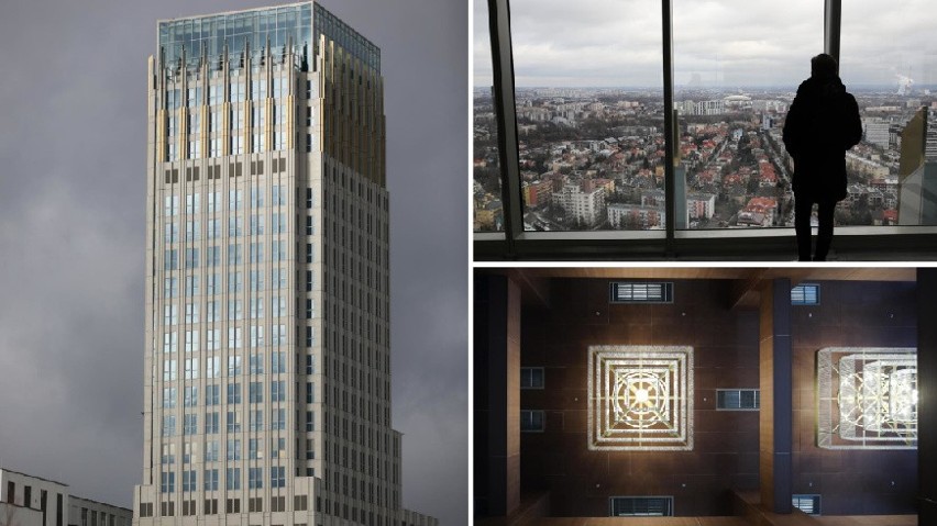 Wieżowiec Unity Tower ma 102,5 metra wysokości. Na szczycie...