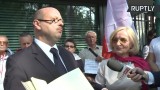 Warszawa: Demonstracja ONR pod ambasadą Niemiec. Zapowiedziano złożenie pozwów ws. reperacji wojennych dla Polski [VIDEO]