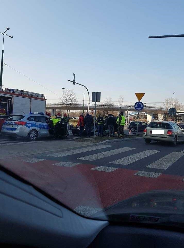 Wypadek w okolicy Ślimaka w Sosnowcu