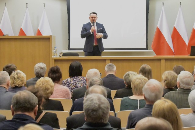 Tychy spotkanie z europosłem Dominikiem Tarczyńskim 25.02.2023r.