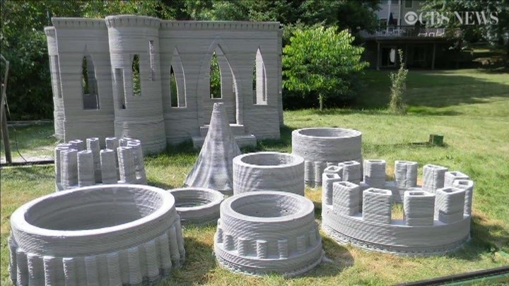 Zamek wydrukowany na drukarce 3D...
