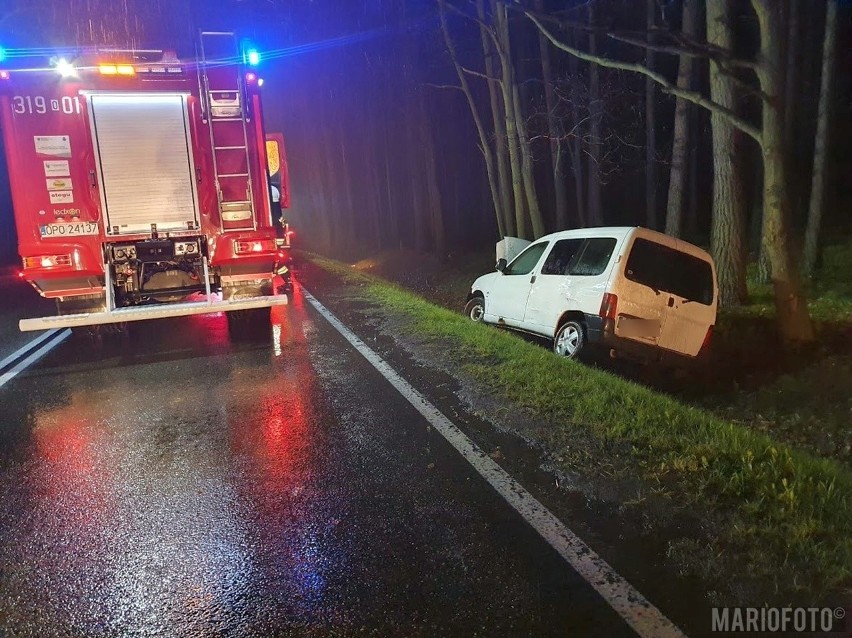 Kolizja pijanego kierowcy na DK45 w Bierdzanach