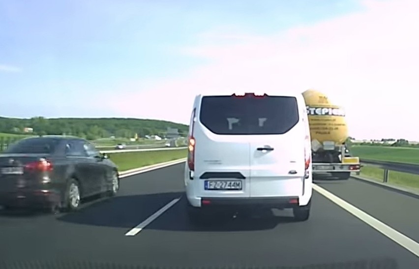 Auto jedzie bez kierowcy na S5 pod Wrocławiem? Zobacz jak się to skończyło! (NAGRANIE)