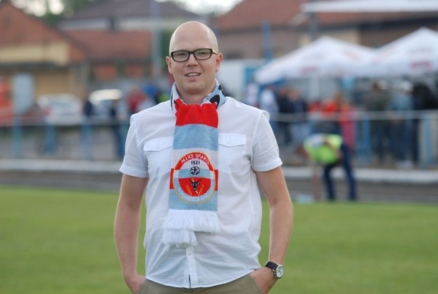 W środę, zarząd Sparty Kazimierza Wielka podał się do dymisji. Na zdjęciu prezes kazimierskiego klubu Mateusz Bomba.