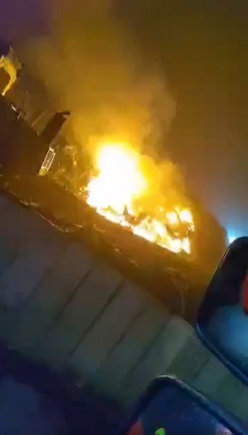 Pożar na wysypisku śmieci w gminie Poczesna....