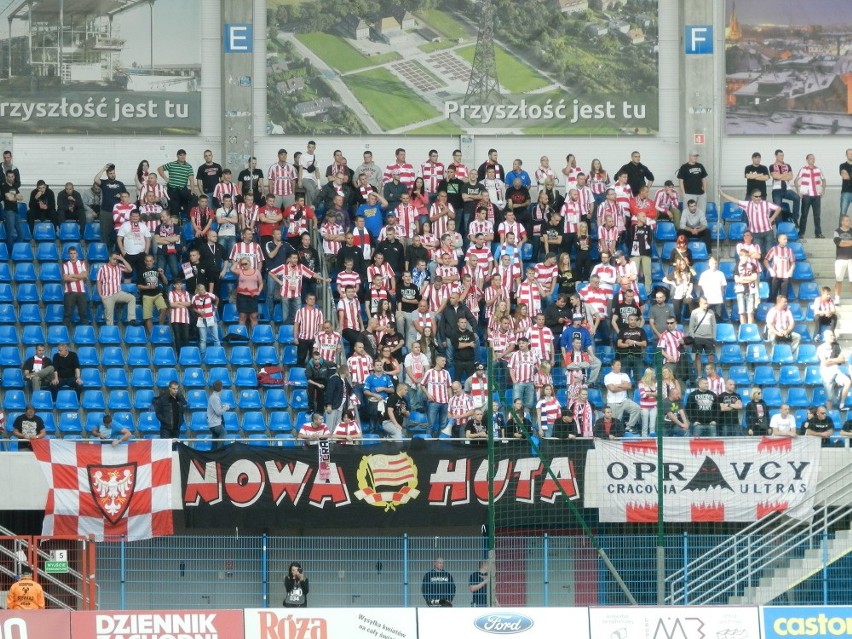 Kibice na meczu Piast Gliwice - Cracovia Kraków 4:2