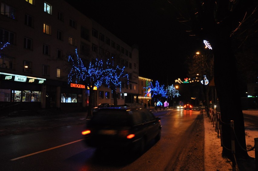 Tak wygląda oświetlone centrum Bielska.