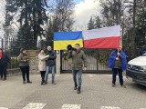 Demonstracja „Putin morderca!” przed Konsulatem Generalnym Federacji Rosyjskiej w Poznaniu.