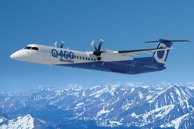 Nowoczesny Q 400 Bombardier na trasie Szczecin - WarszawaQ 400 Bombardier