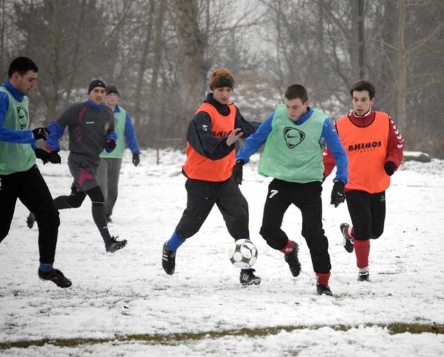 W środowym meczu sparingowym rozegranym na zaśniezonym boisku w Potegowie, lider klasy okregowej Pomorze przegralo z grającym w juniorskim skladzie III-ligowym Gryfem 95 Slupsk 2:6 (1:0). Zespól gospodarzy wystąpil oslabiony brakiem kilku podstawowych zawodników.