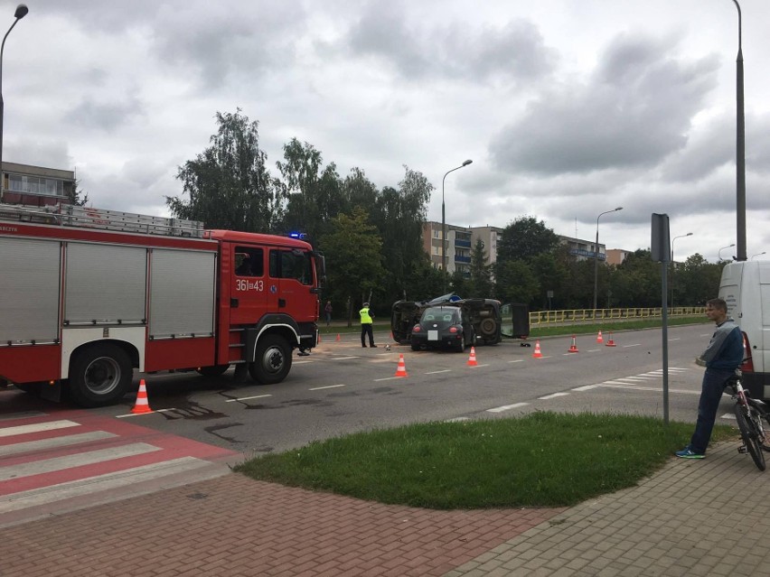 Do zdarzenia drogowego doszło dzisiaj 10.30 w Łomży. Ze...