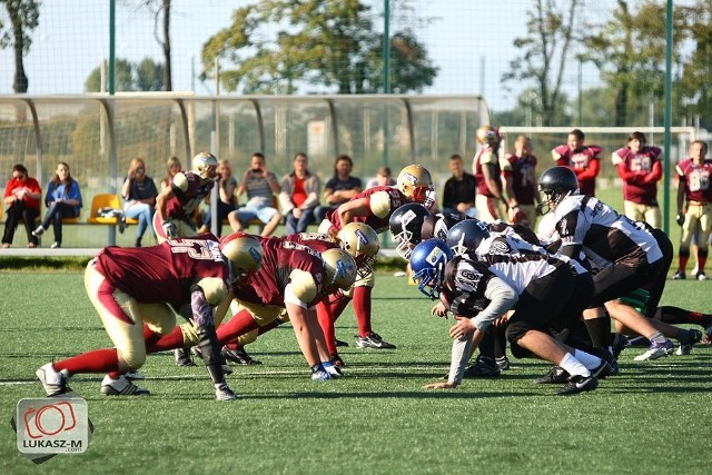 Rozegrany niedawno sparing w opolskim centrum sportu przy ul. Północnej: Wolverines - Devils Wrocław.