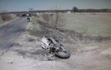 Gmina Rutki. Wypadek śmiertelny na drodze Czarnowo Biki - Dębniki. Motocyklista nie żyje (zdjęcia)