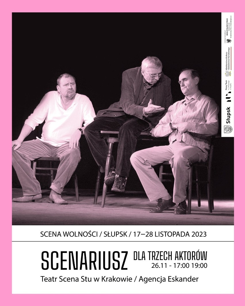 Scena Wolności w Nowym Teatrze w Słupsku. Dodatkowe spektakle z Janem Peszkiem