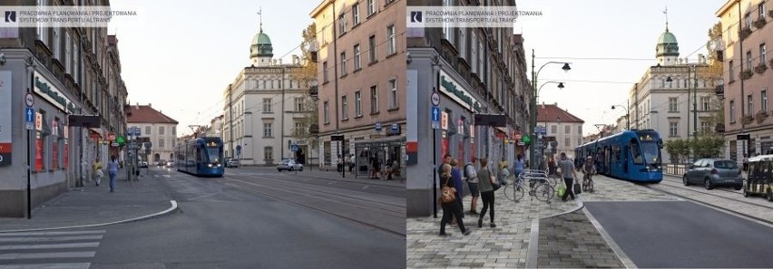 Kraków. Ulica Krakowska do przebudowy. Zbliżają się wielkie utrudnienia w ruchu w centrum [WIZUALIZACJE]