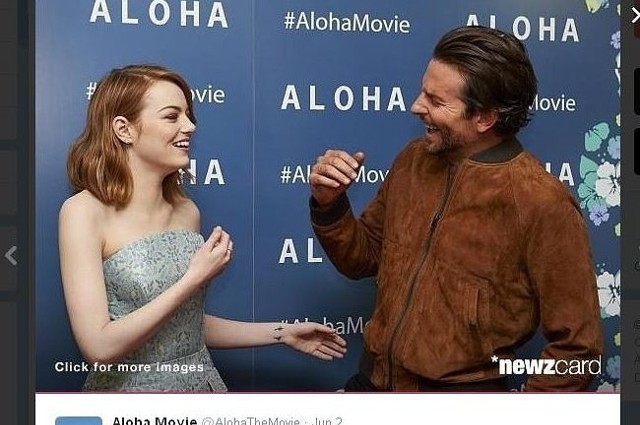 Emma Stone i Bradley Cooper (fot. screen z Twitter.com)