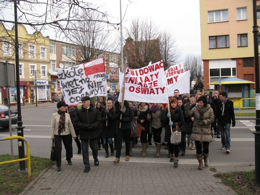 Protest licealistów z Miastka