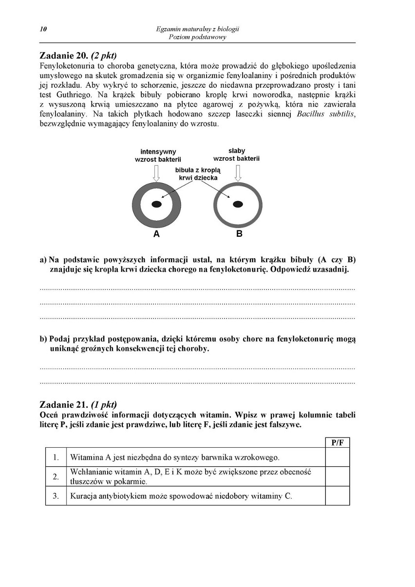 Matura 2014 BIOLOGIA ARKUSZE