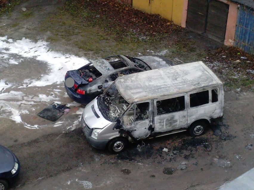 Do pożaru doszło przy ulicy Odrodzenia w Koszalinie. Spaliły...