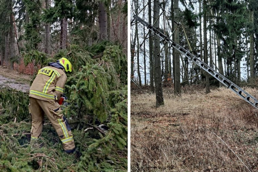 Orkan Nadia przez weekend spowodował wiele strat i...