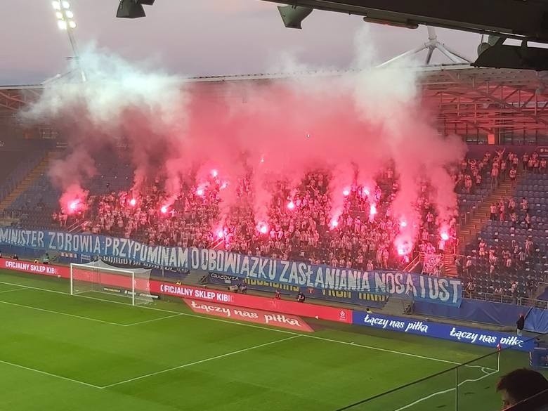 Kibice na finale Cracovia - Lechia