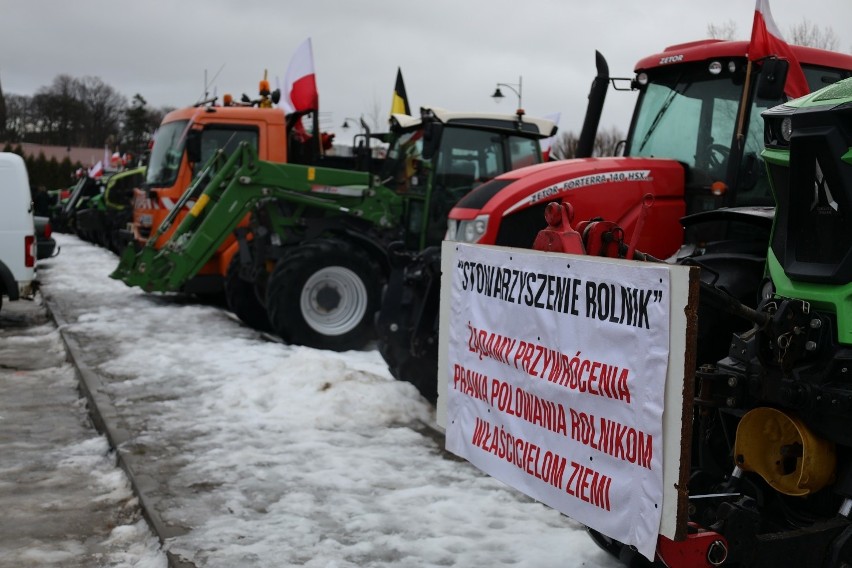 Rolnicy protestowali w Kartuzach