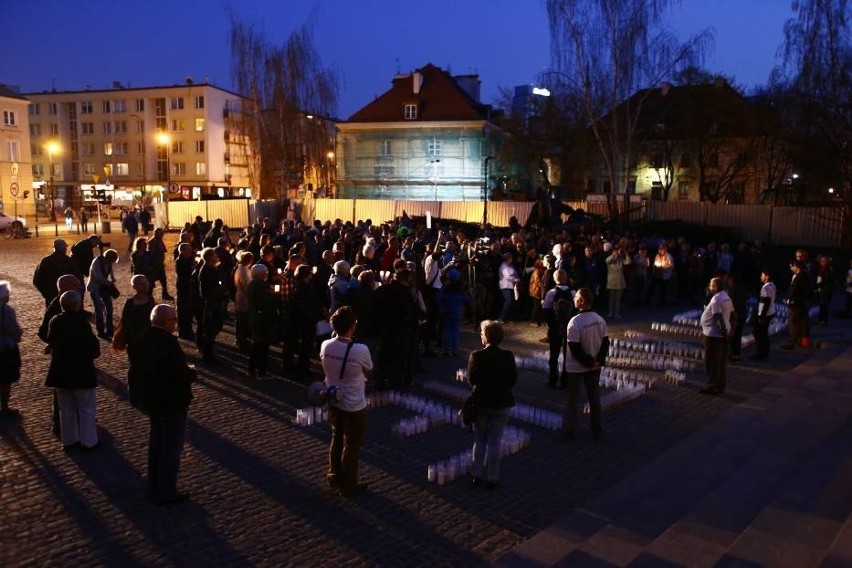 Protest pod budynkiem Sądu Najwyższego