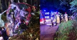 Tragiczny wypadek w Siemkowicach w powiecie pajęczańskim. Kierowca uciekał przed policją. Dwie osoby nie żyją