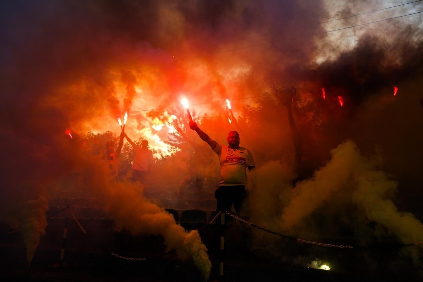 16.06.2021, Kraków: feta po zdobyciu przez Wieczystą Kraków...