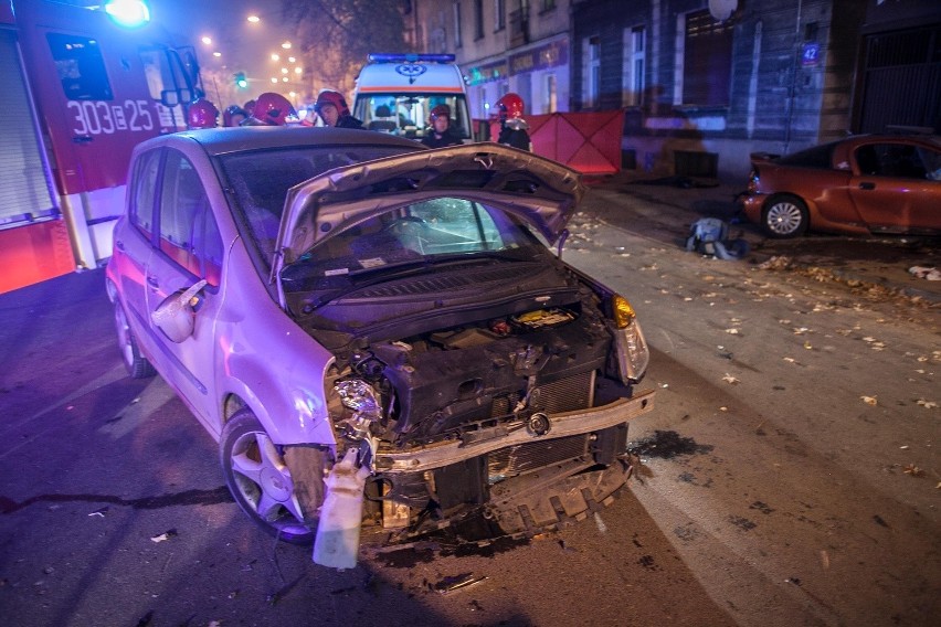 Tragiczny wypadek na Żeromskiego w Łodzi. Pijany kierowca zabił 2 osoby [ZDJĘCIA+FILM]
