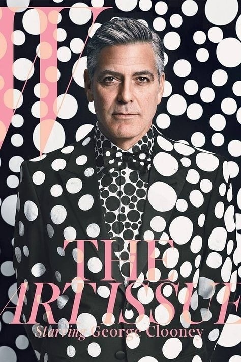 George Clooney na okładce magazynu "W"