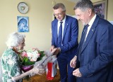 Kielczanka Maria Kufel skończyła 100 lat. Władze Kielc złożyły jubilatce gratulacje 