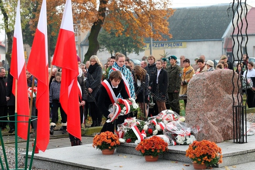 Po mszy w kościele św. Andrzeja Boboli w Świeciu...