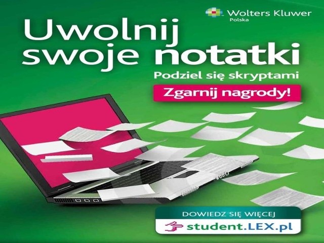 Studencie, uwolnij swoje notatki z zajęć i wygraj nagrody