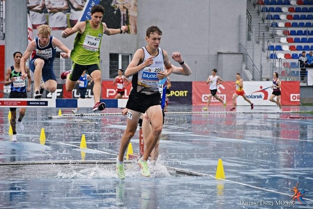 Artur Bajorski w biegu po brązowy medal mistrzostw Poski