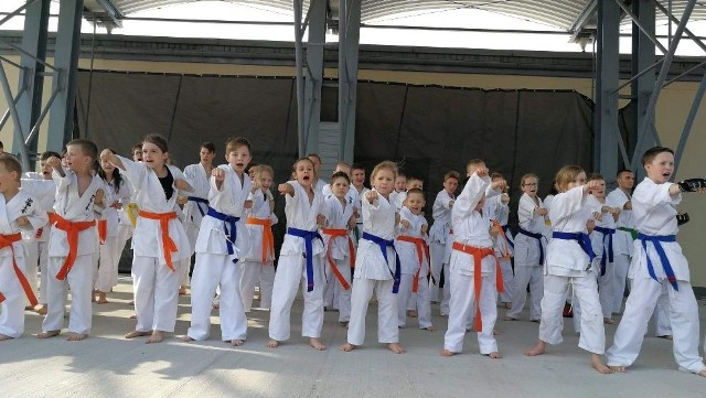 Od soboty, 4 września w szkołach w powiecie pińczowskim ruszają treningi karate prowadzone przez Kielecki Klub Sportowy Karate. Udział w pierwszych zajęciach jest bezpłatny dla każdego, kto zechce spróbować.  - Karate to sztuka walki, która niezwykle pozytywnie wpływa na każdego, dzieci, młodzież, dorosłych. To oczywiście przede wszystkim ćwiczenia fizyczne, wzmacnianie ciała, nauka kihon, czyli ciosów, bloków, kopnięć, kata, czyli określonych układów, walki, ale także i hart ducha. Nieustannie popularyzujemy ten sport i zachęcamy, by spróbować jak on wpływa na ciało i umysł - mówi sensei Piotr Kęćko z Kieleckiego Klubu Sportowego Karate, który prowadzi treningi w szkołach w Pińczowie, Kijach i Złotej. - A wpływa zdecydowanie i mało tego, wzmacnia cechy i zachowania, które są cenne w życiu codziennym. Uczymy się koncentracji, skupienia, które jest tak ważne w nauce czy pracy, tak ważne w osiąganiu celów, które sobie stawiamy. Pracujemy nad sobą podczas każdego treningu, stajemy się silniejsi, rozsądniejsi, bardziej odporni na stres. I dalej odrywamy się od laptopa, telefonu, gier,  dbamy o  rozwój fizyczny i duchowy. Zapraszam więc do  trenowania, pierwszy udział w zajęciach jest darmowy dla każdego, można przyjść całą rodziną - zachęca sensei Piotr Kęćko. W powiecie pińczowskim treningi odbywają się co sobota od 4 września. W Pińczowie w Szkole Podstawowej nr 2 przy ulicy siedmiu Źródeł zajęcia rozpoczynają się o godzinie 15.30, w Kijach w Szkole Podstawowej o 17.30. Zaś w szkole podstawowej w  Złotej start nastąpi w sobotę, 13 września o godzinie 19.30. Można dzwonić pod numer 533 555 700. Na pierwsze zajęcia można założyć zwykły strój sportowy, wystarczą krótkie spodenki i koszulka.Sensei Piotr Kęćko dla uczniów organizuje także wiele atrakcji, jak ogniska, wyjścia na lodowe poczęstunki, turnieje, wyjazdy na zawody, obozy letnie i zimowe. Zobacz, jak wyglądają treningi na kolejnych slajdach>>>