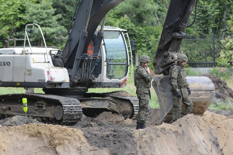 Bomba lotnicza z czasów II Wojny Światowej w centr