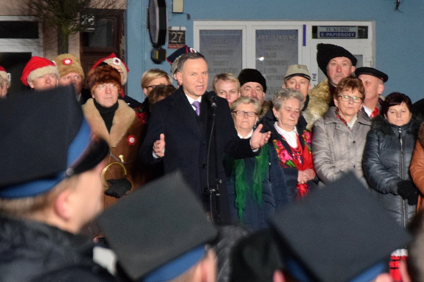 Prezydent mówił o ważnej roli, jaką odegrał Bodzentyn oraz...