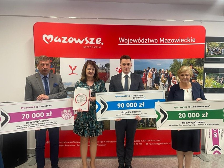 Olszewo-Borki. 125 inwestycji z powiatów ostrołęckiego i makowskiego ze wsparciem Mazowsza. 7.06.2022. Zdjęcia