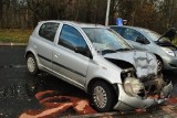 Wypadek "elki" w Jastrzębiu-Zdroju. Ranny kursant ZDJĘCIA