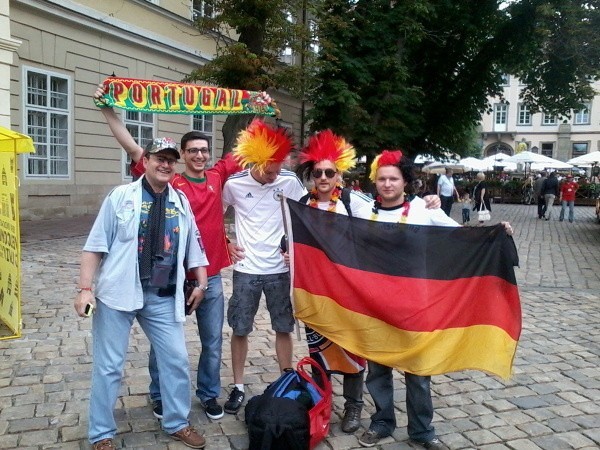 Niemieccy kibice podczas Euro 2012