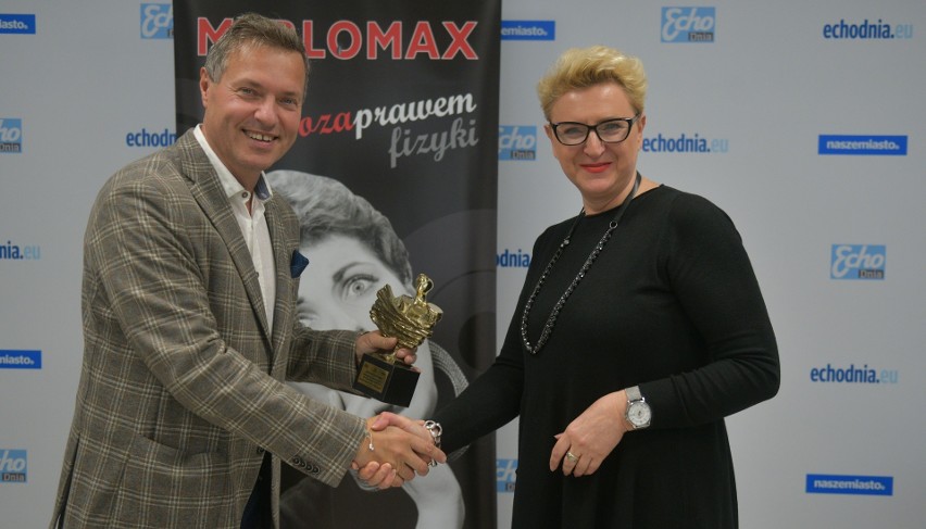 Liderzy Regionu 2022. Katarzyna Sławińska, współwłaścicielka Salonu Meblowego Meblomax w Radomiu, odebrała nagrodę