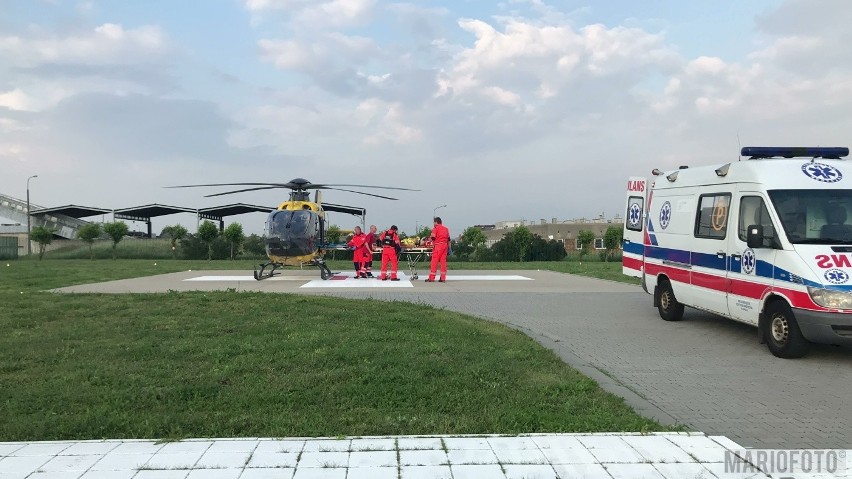 Wypadek na stadionie Kolejarza Opole.