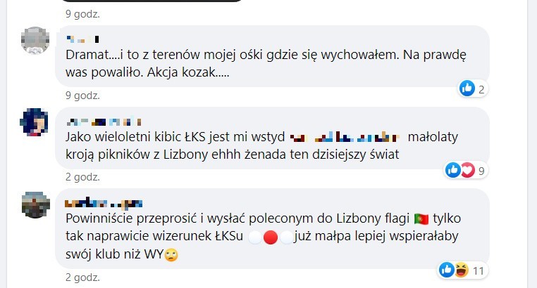 Kibole ŁKS ukradli flagi sympatykom Benfiki i chwalą się tym w mediach społecznościowych. Fani ŁKS oburzeni!