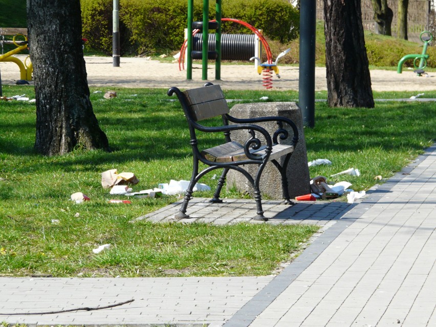 Miasto zerwało umowę z firmą dbającą o porządek w Pabianicach. W parkach leżały śmieci