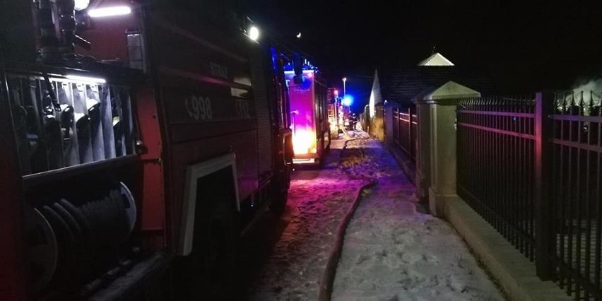 Pożar stodoły w Dębnie. Spłonęło kilkadziesiąt kurcząt