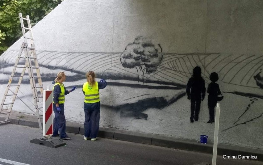 W Damnicy powstaje mural. Akcja gminy i artystów (zdjęcia)   