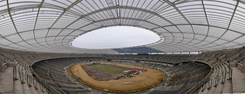 Panorama stadion slaski budowa dachu 7.12.2015  fot. maciej...